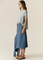 POL CARSEN SKIRT-LIGHT WASH