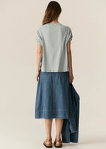 POL CARSEN SKIRT-LIGHT WASH