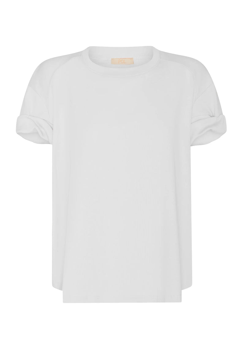POL ZONE CAP TEE-WHITE
