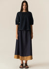 POL CARSON TOP-DARK WASH
