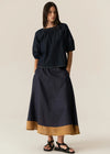 POL CARSON TOP-DARK WASH