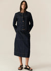 POL CARSEN JACKET-DARK WASH