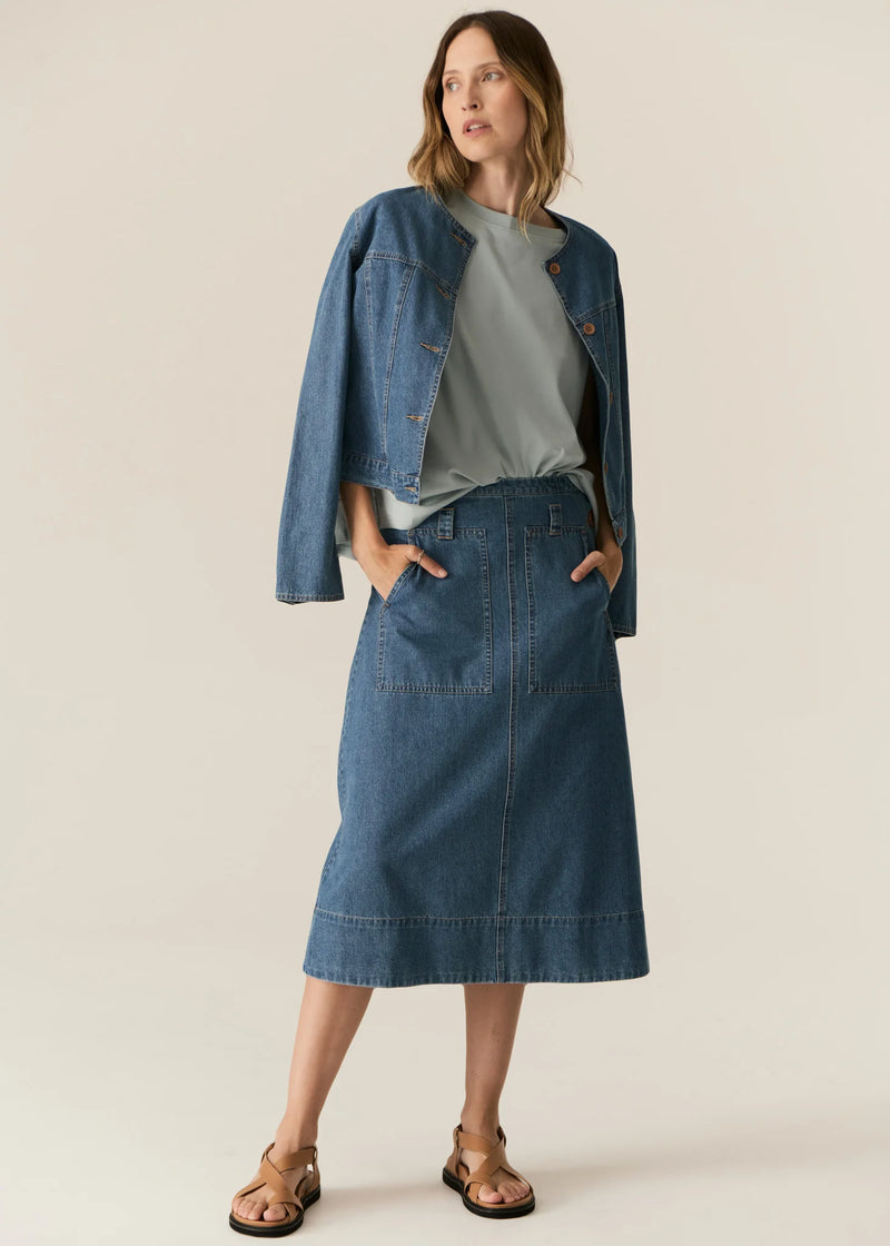 POL CARSEN JACKET-LIGHT WASH