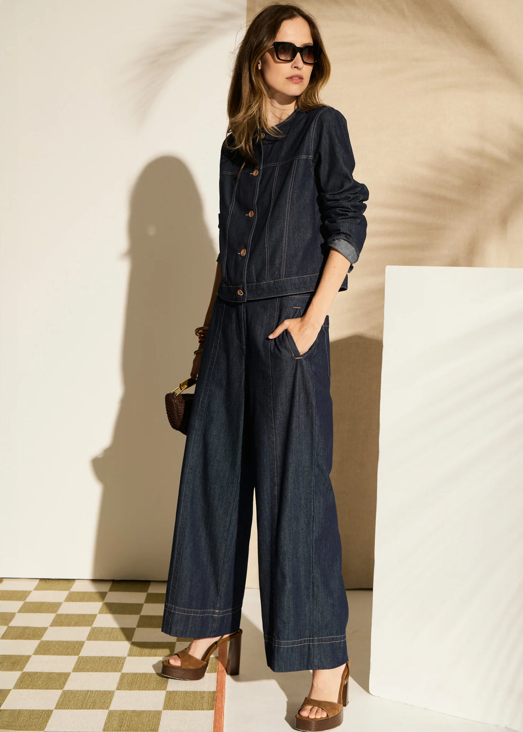 POL CARSEN FULL LENGTH PANT-DARK WASH