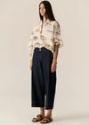 POL CARSEN CROP PANT-DARK WASH