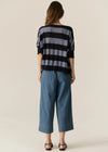 POL MILTON STRIPE KNIT-INK/BLUE