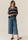 POL MILTON STRIPE KNIT-INK/BLUE