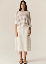 POL CARSEN SKIRT-ECRU