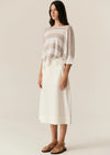 POL CARSEN SKIRT-ECRU