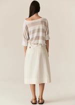 POL CARSEN SKIRT-ECRU