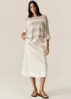 POL CARSEN SKIRT-ECRU