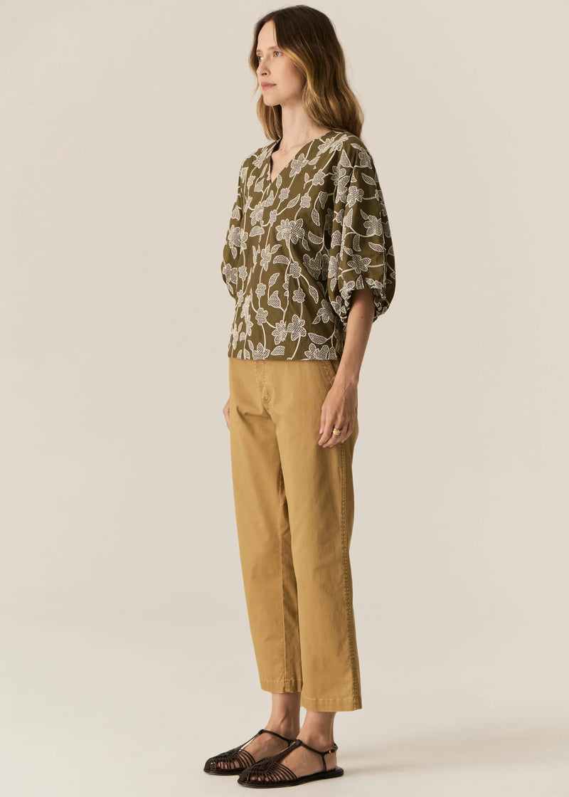 POL FERN TAPERED PANT-KHAKI
