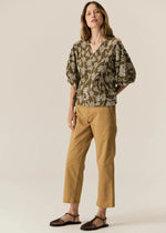POL FERN TAPERED PANT-KHAKI