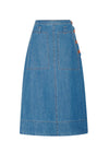 POL CARSEN SKIRT-LIGHT WASH