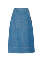 POL CARSEN SKIRT-LIGHT WASH