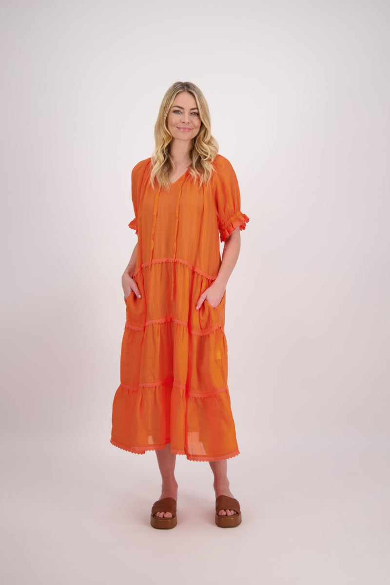 BRIARWOOD PARIS DRESS-ORANGE