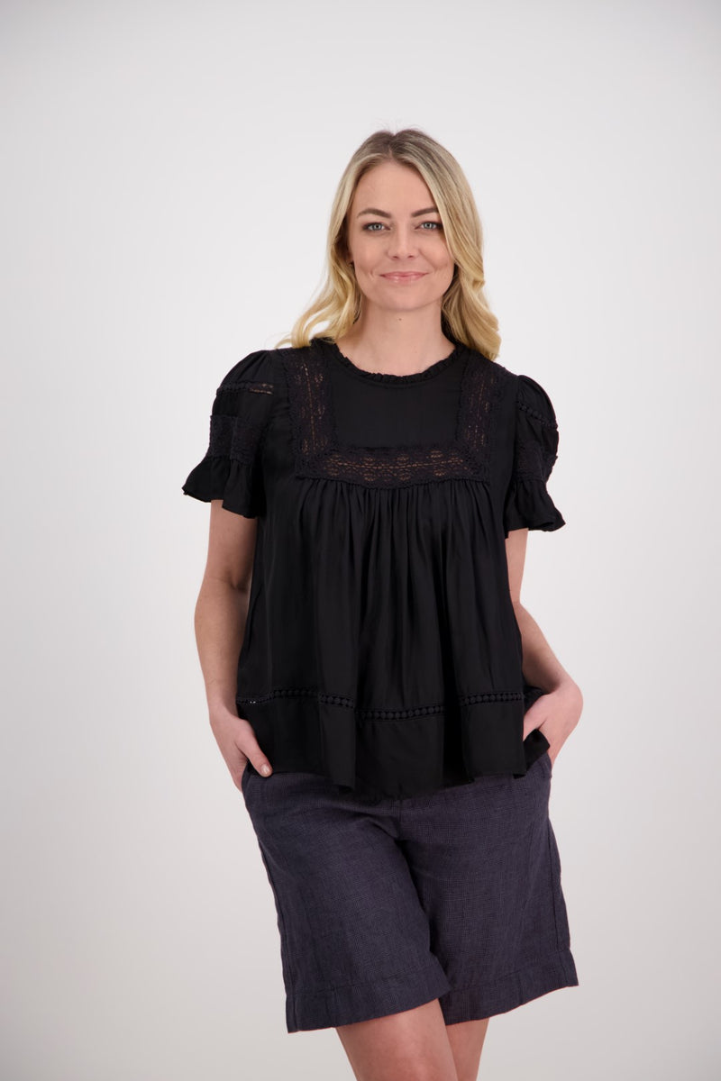 BRIARWOOD PERKINS TOP-BLACK