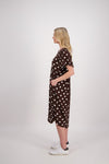 BRIARWOOD PETRA DRESS-CHOCOLATE SPOT