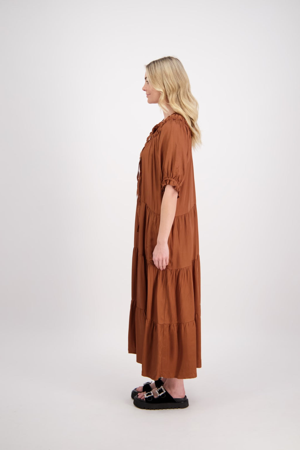 BRIARWOOD PHILOMENA DRESS-TAN