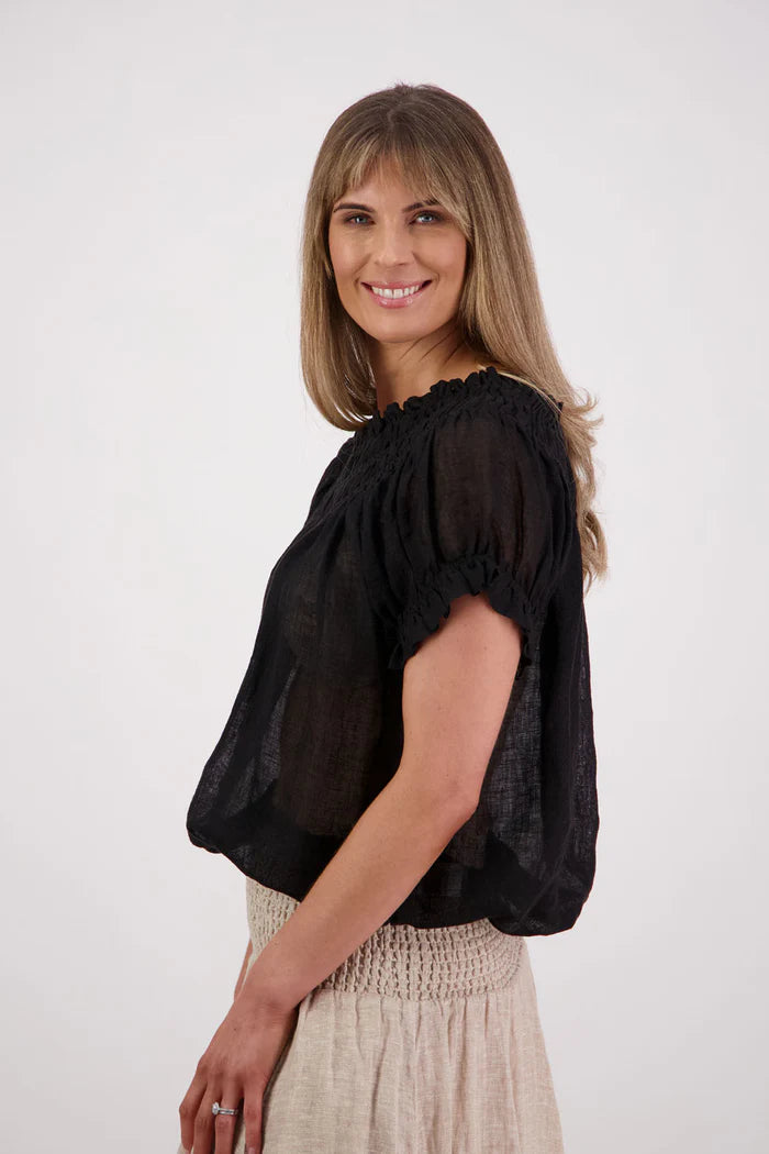 BRIARWOOD POLLY TOP-BLACK