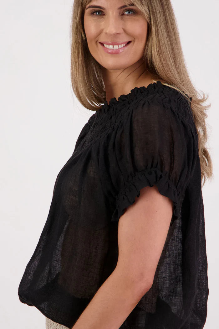 BRIARWOOD POLLY TOP-BLACK