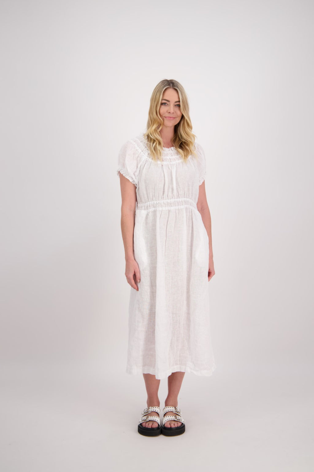 BRIARWOOD POLLYANNA DRESS-WHITE