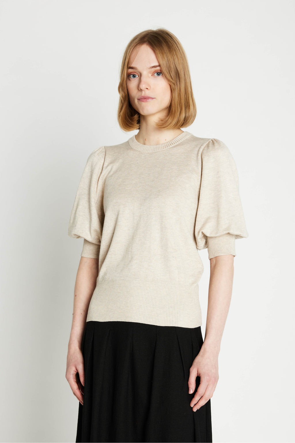 RUE DE FEMME SORREL KNIT TOP-SAND
