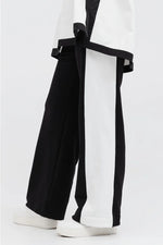 TAYLOR REVERSED CHUTE PANT-BLACK/IVORY