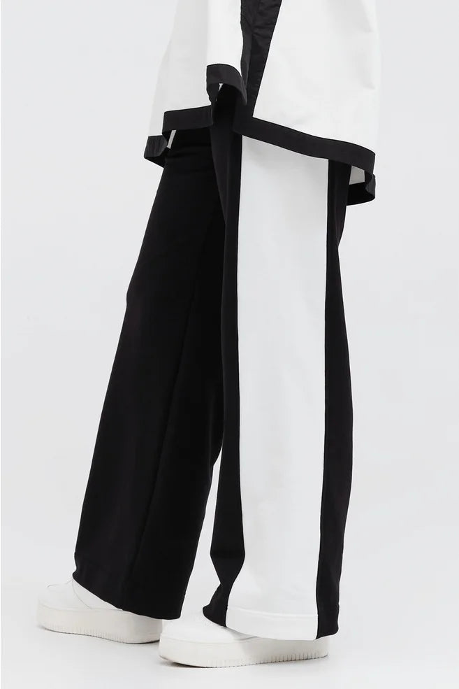 TAYLOR REVERSED CHUTE PANT-BLACK/IVORY