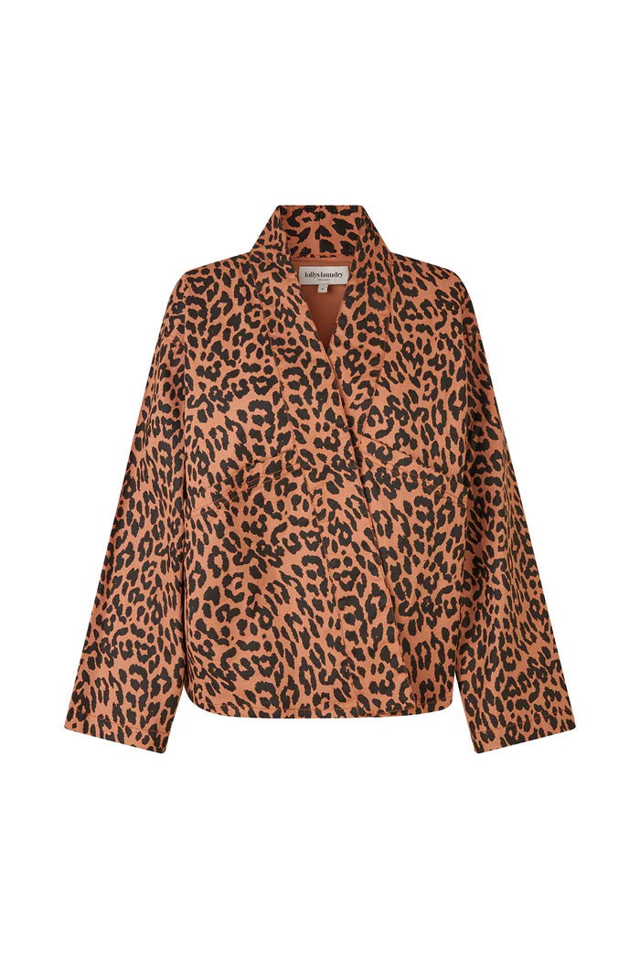 LOLLYS LAUNDRY RUMI JACKET LS-LEOPARD PRINT