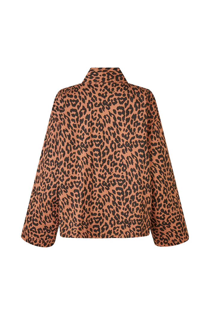 LOLLYS LAUNDRY RUMI JACKET LS-LEOPARD PRINT