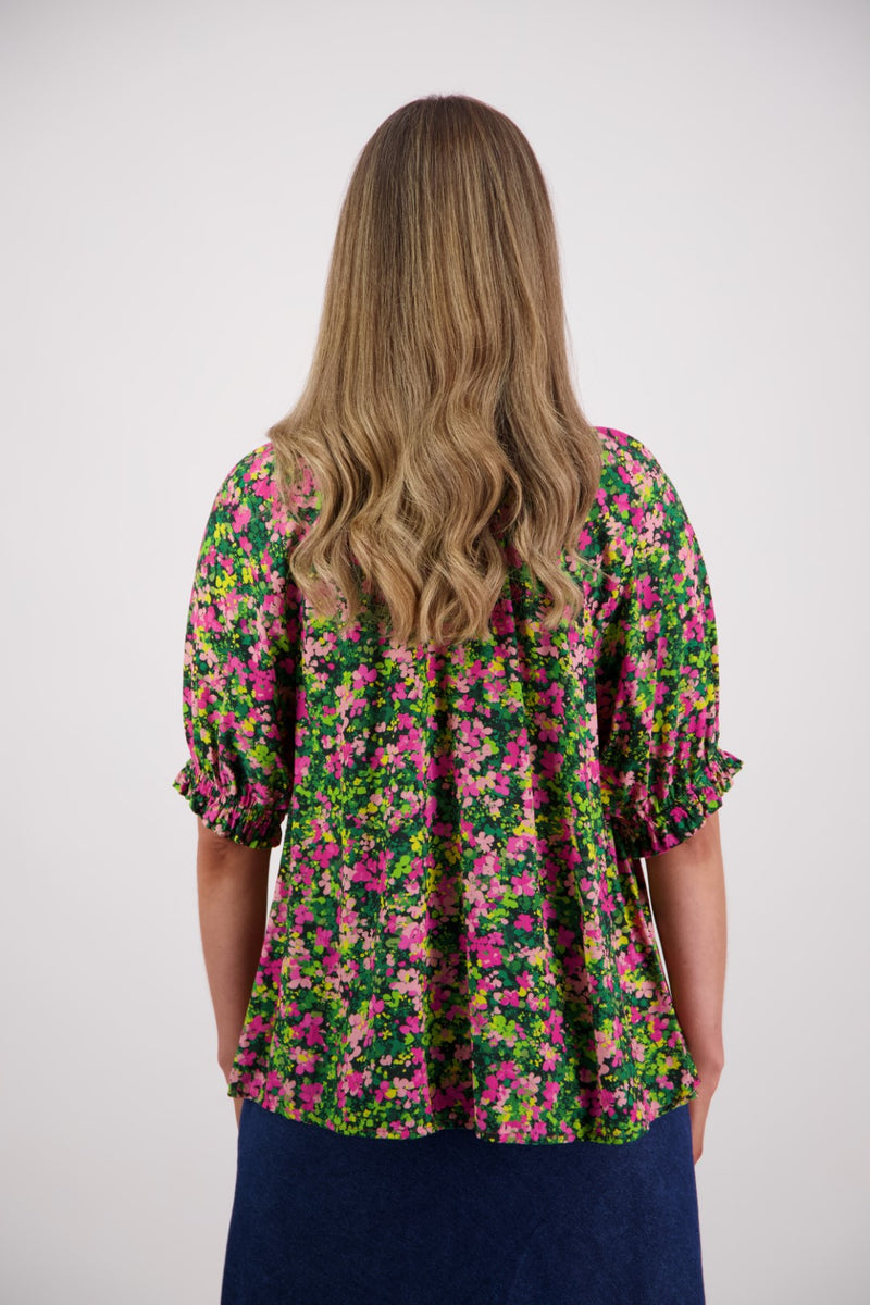 BRIARWOOD SIMONE TOP-PANSY