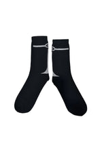 ZAMBESI COTTON OPTIC SOX-BLACK/BONE