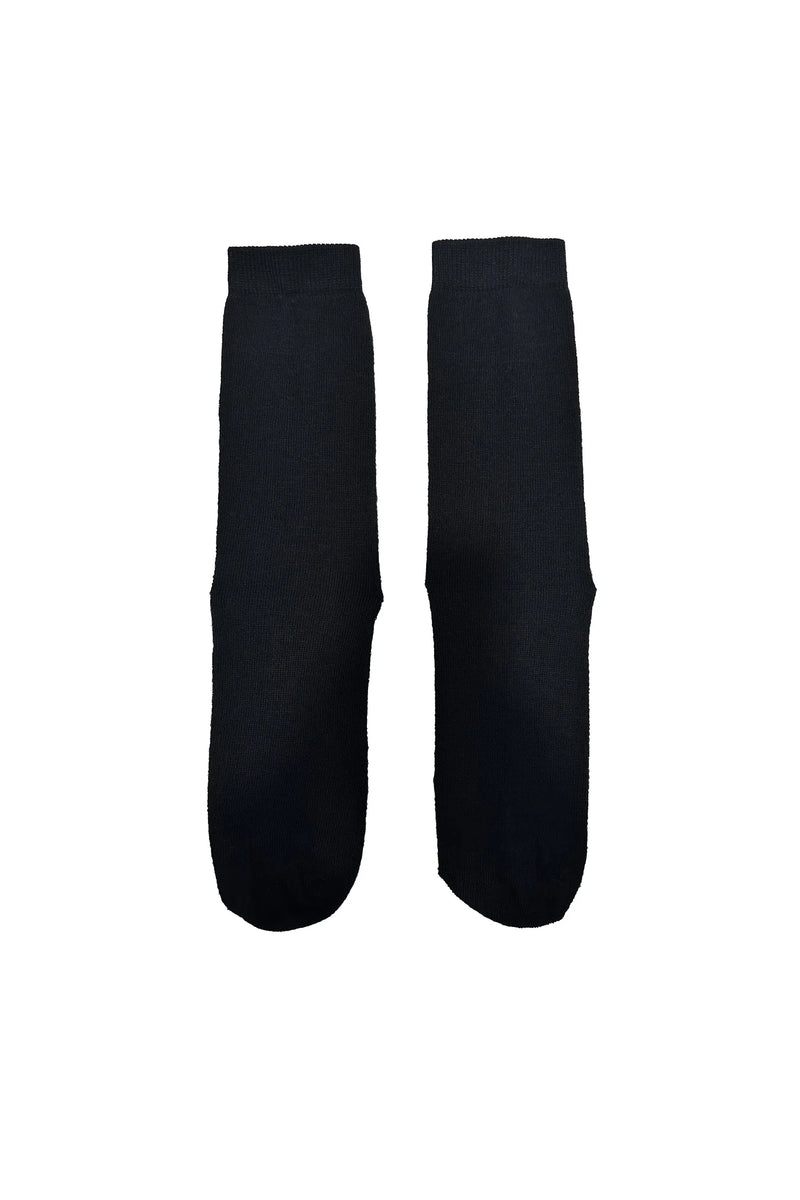 ZAMBESI MERINO ACHILLIES SOX-BLACK/BONE