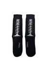 ZAMBESI MERINO ACHILLIES SOX-BLACK/BONE