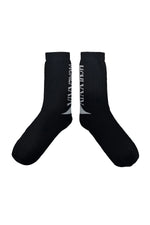 ZAMBESI MERINO ACHILLIES SOX-BLACK/BONE