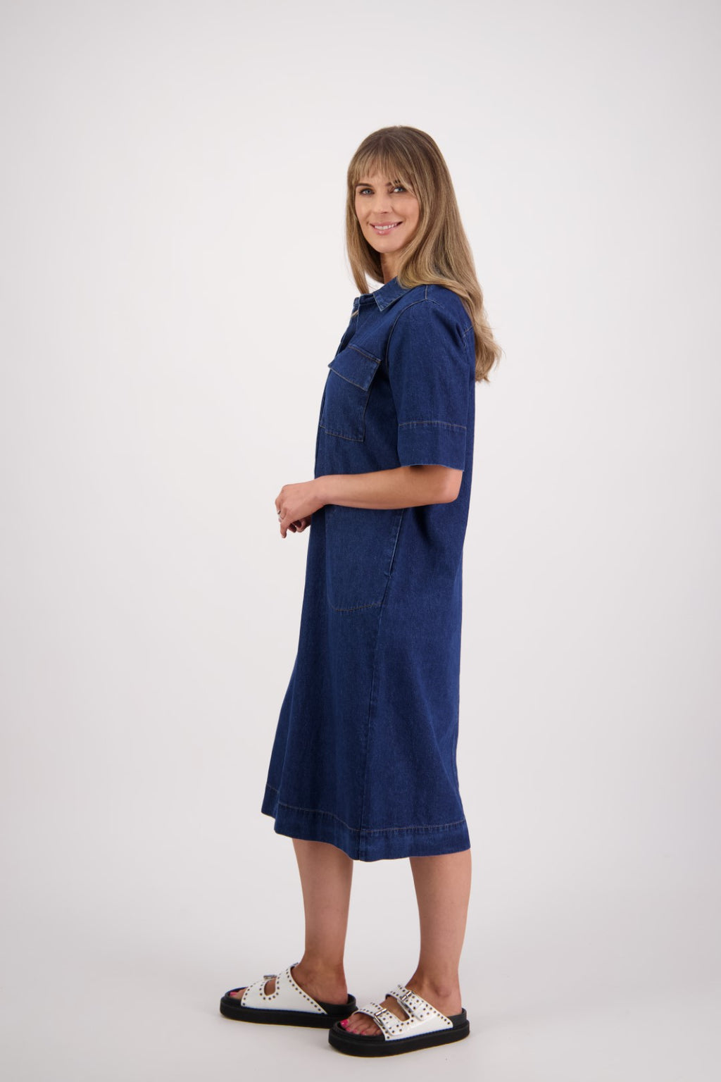 BRIARWOOD SUTTON SHIRT DRESS-DENIM