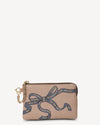 SABEN POPPY POUCH TEA RIBBON PRINT