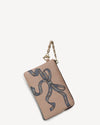 SABEN POPPY POUCH TEA RIBBON PRINT