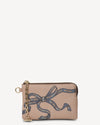 SABEN POPPY POUCH TEA RIBBON PRINT