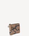 SABEN POPPY POUCH TEA RIBBON PRINT