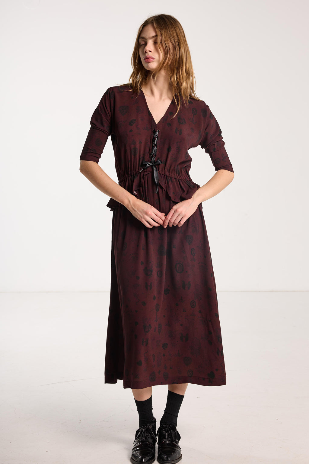 SALASAI VALENTINE DRESS-PLUMWOOD