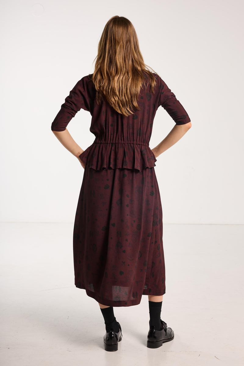SALASAI VALENTINE DRESS-PLUMWOOD