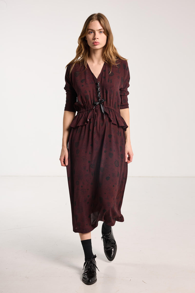 SALASAI VALENTINE DRESS-PLUMWOOD