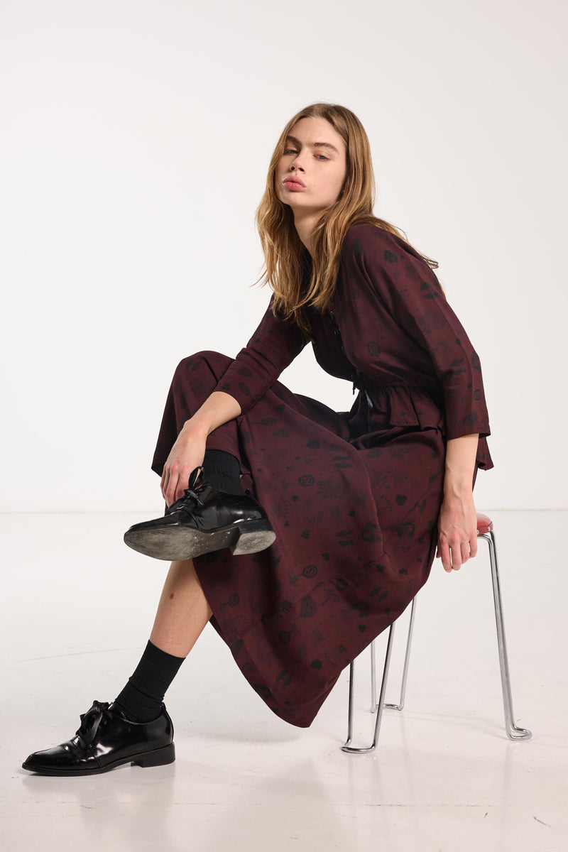 SALASAI VALENTINE DRESS-PLUMWOOD