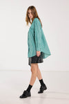 SALASAI DEAR JOHN SHIRT-GREEN STRIPE