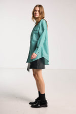 SALASAI DEAR JOHN SHIRT-GREEN STRIPE