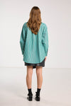 SALASAI DEAR JOHN SHIRT-GREEN STRIPE