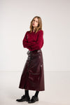 SALASAI SWEETHEART CASHMERE JUMPER-RASPBERRY