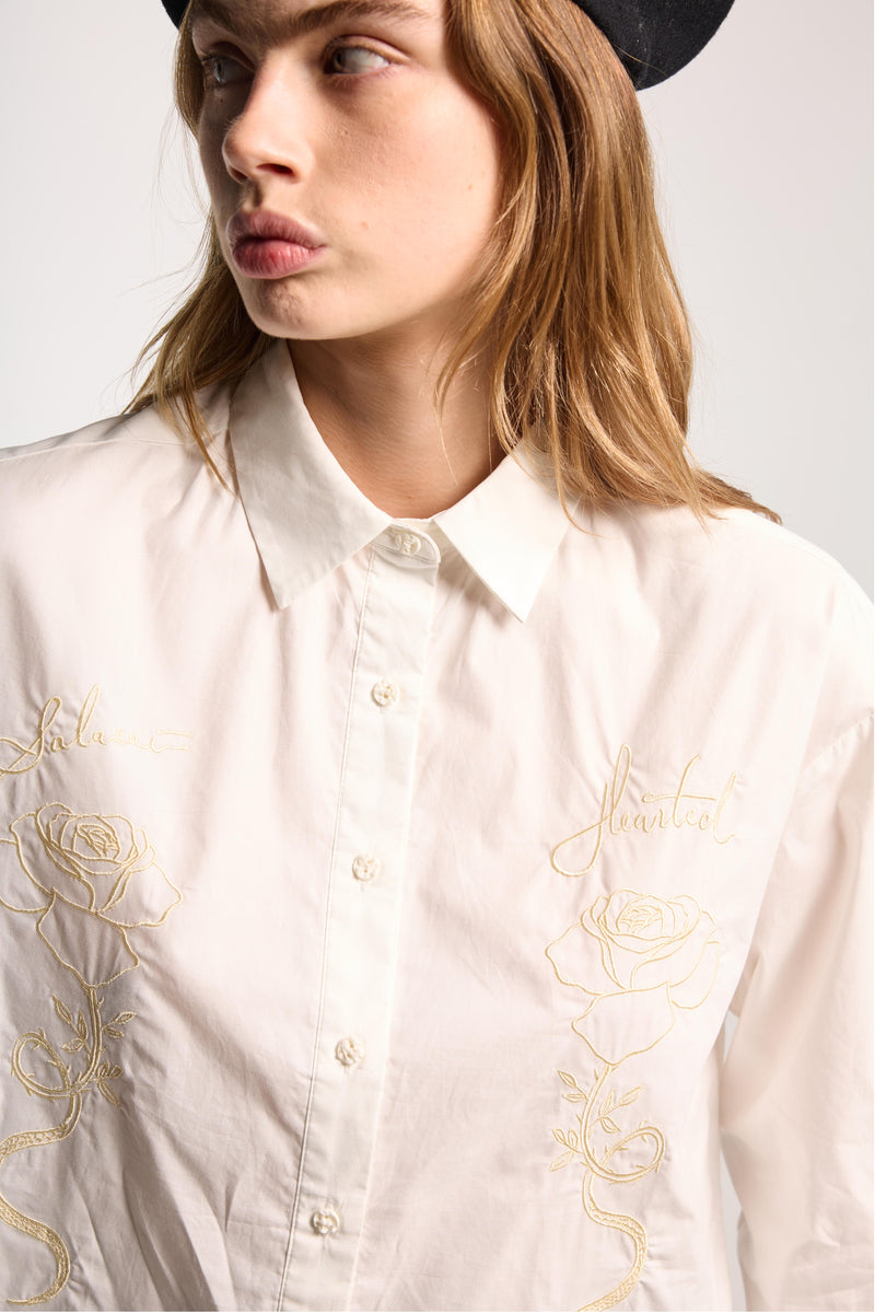 SALASAI DEAR JOHN SHIRT-CREAM
